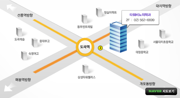 타워비뇨의학과 강남점 약도 지도